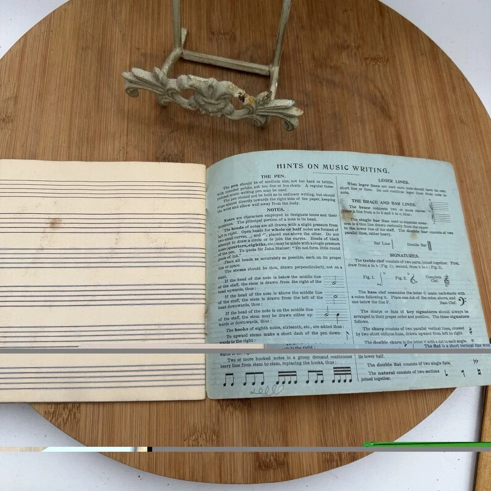 Presser's First Music Writing Book 1910 Elements Practical Directions